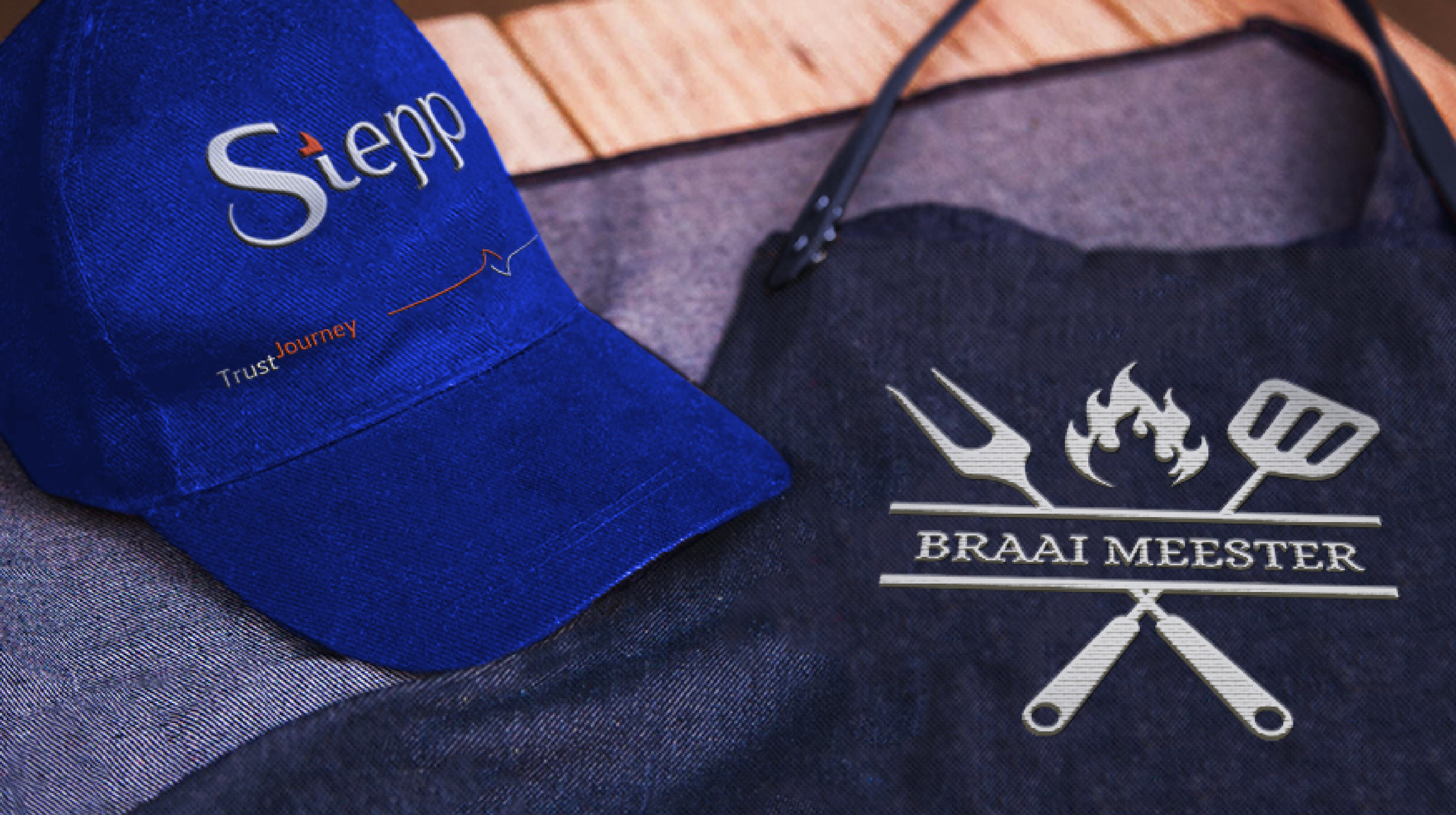 Clothing Stepp Embroided Cap and Apron